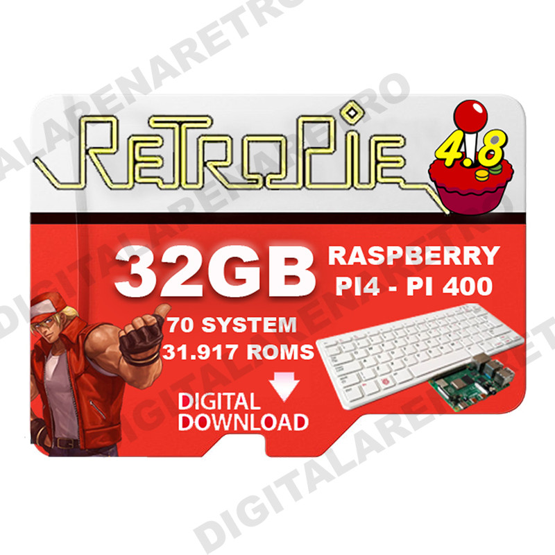 RETROPIE 4.8.2 32 GB IMAGE FOR PI4 - PI400