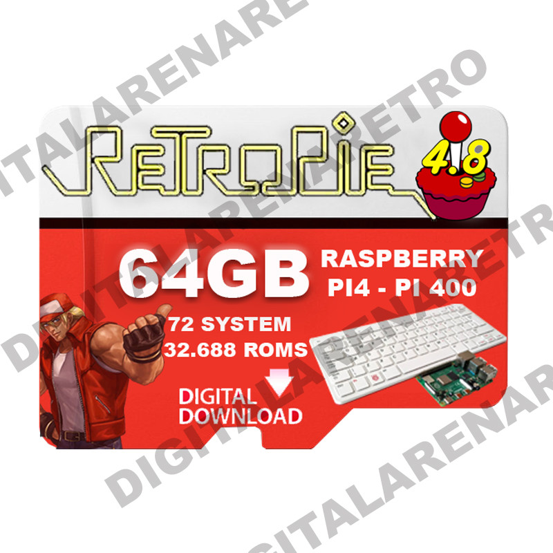 RETROPIE 4.8.2 64 GB IMAGE FOR PI4 - PI400