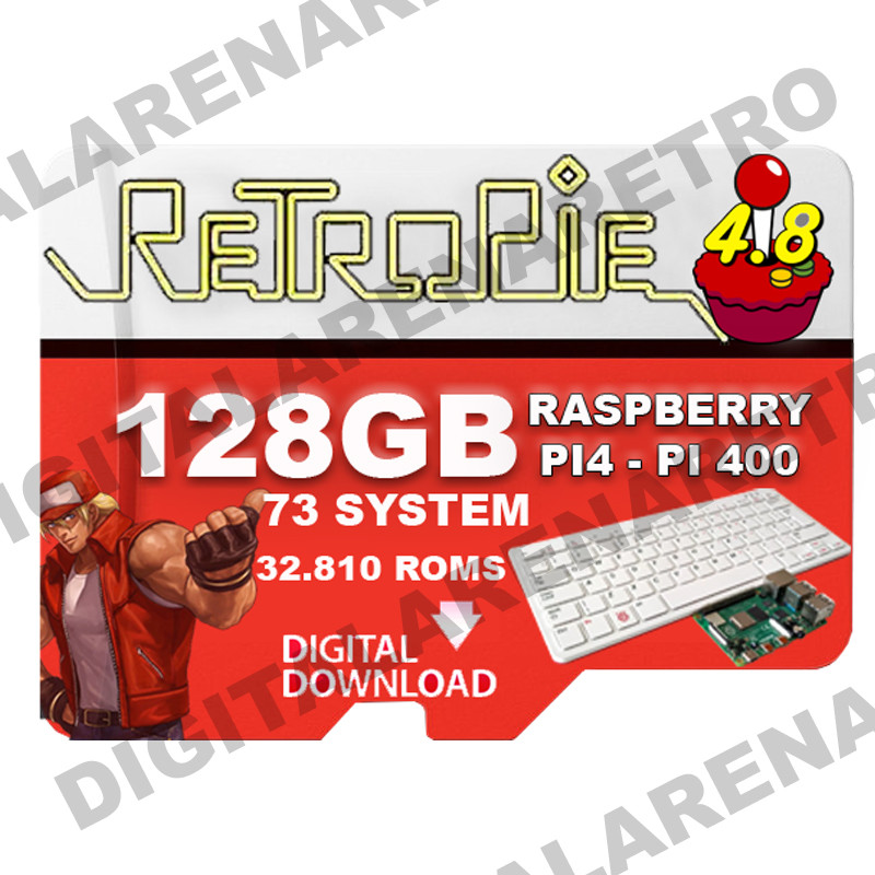 RETROPIE 4.8.2 128 GB IMAGE FOR PI4 - PI400