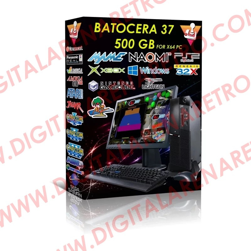 BATOCERA 37 500GB KIT FOR PC 64 BIT
