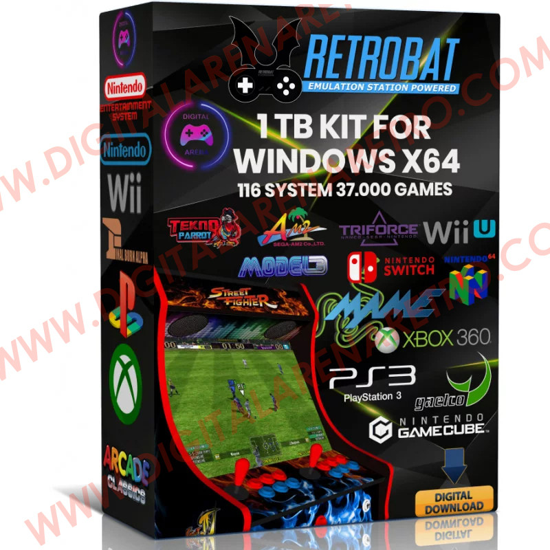 Retrobat 1 terabyte kit for pc 64 bit