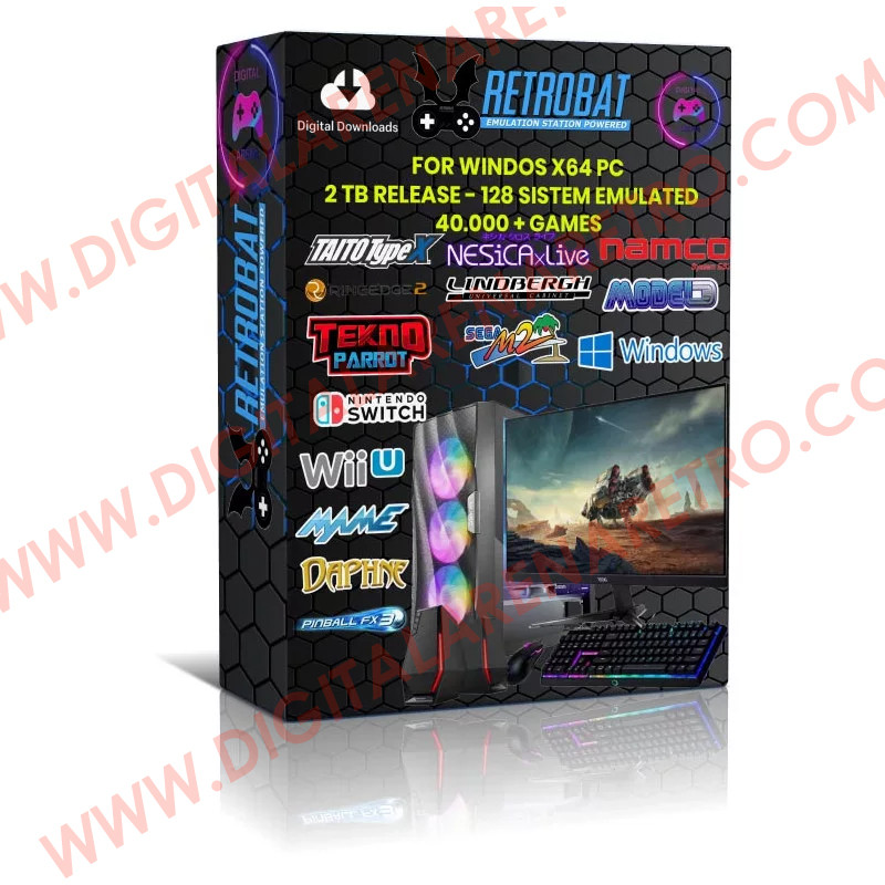 Retrobat 2 terabyte kit for pc 64 bit