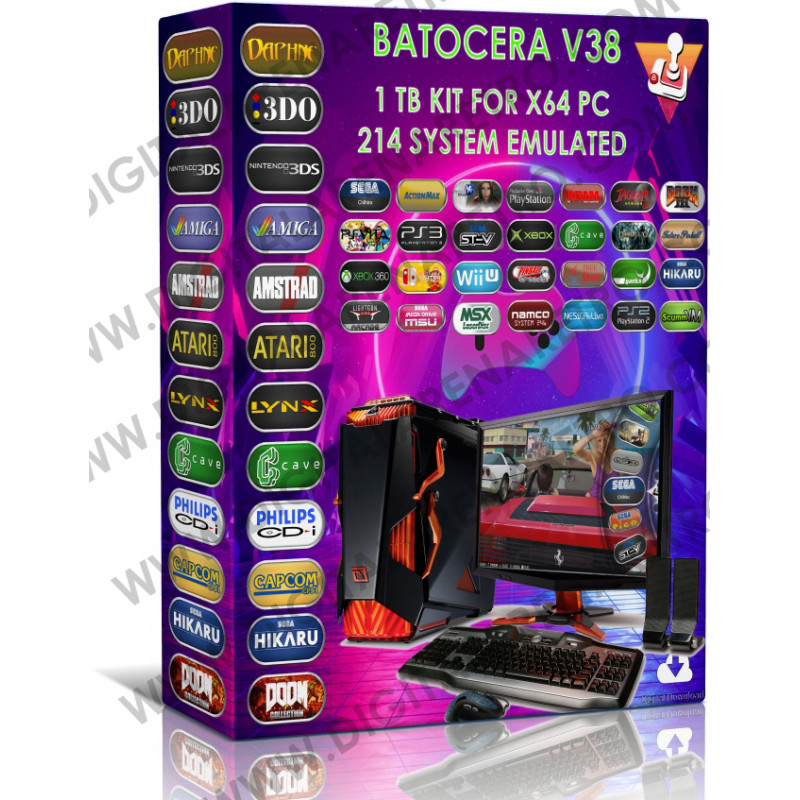 BATOCERA 38 1 TB KIT FOR PC 64 BIT